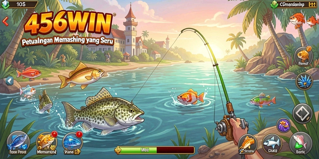 Tangkapan besar di tengah petualangan memancing di 456WIN.
