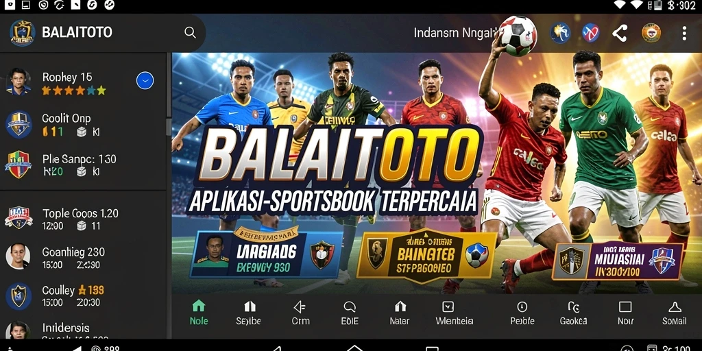 Tampilan antarmuka pengguna BALAITOTO yang menarik dan mudah digunakan.