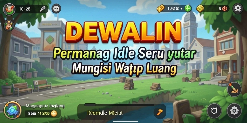 Screenshot gameplay DEWALIN menampilkan karakter yang aktif dalam misi Idle.