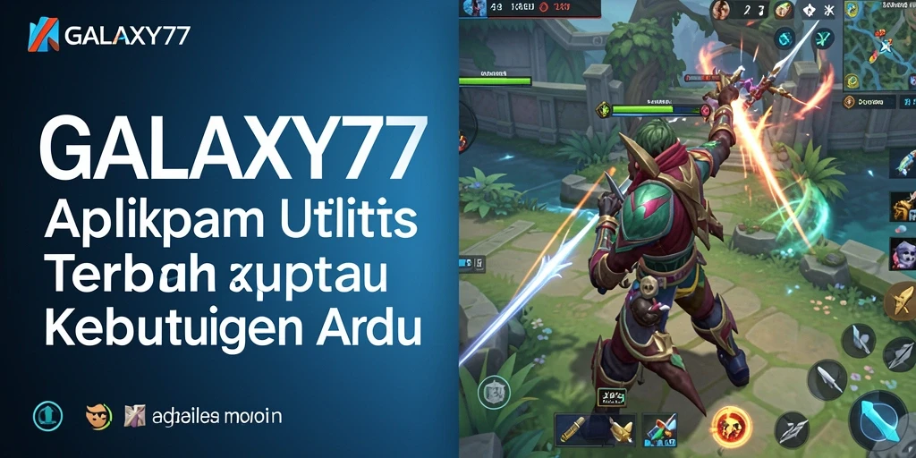 Tampilan utama GALAXY77 yang menunjukkan berbagai fitur utilitas.