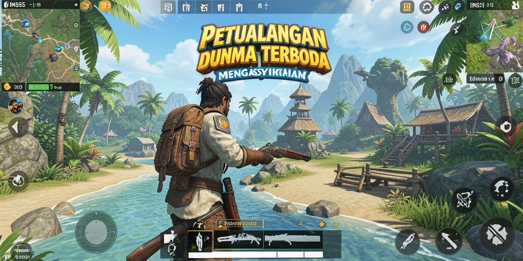 Gameplay seru di dunia terbuka INS55 dengan berbagai petualangan.
