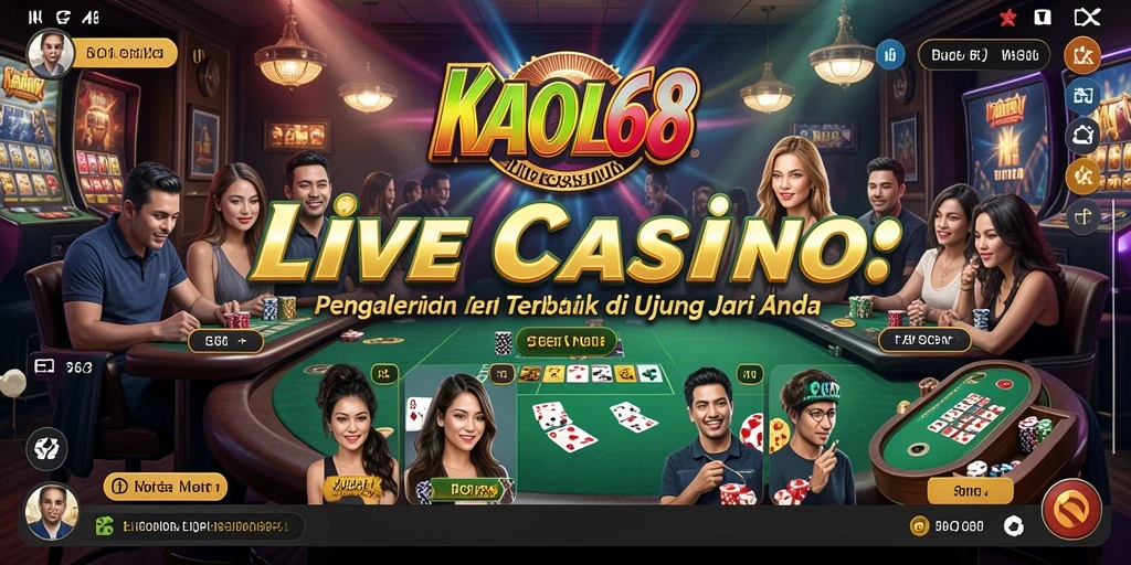 Gameplay Live Casino yang memukau di KAOL68.