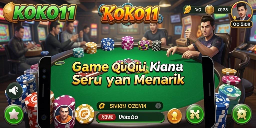 Gameplay QiuQiu KOKO11 yang seru dan menantang.