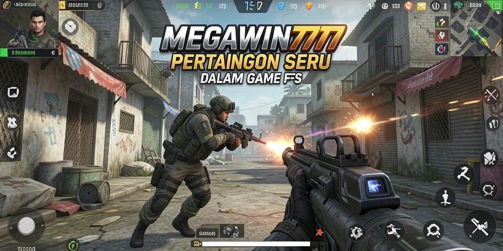 Tangkapan layar menunjukkan aksi intens di MEGAWIN777.