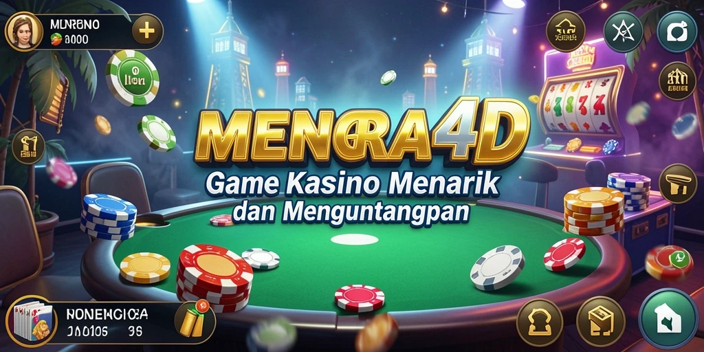 Tampilan permainan Kasino yang menarik dalam MENARA4D.
