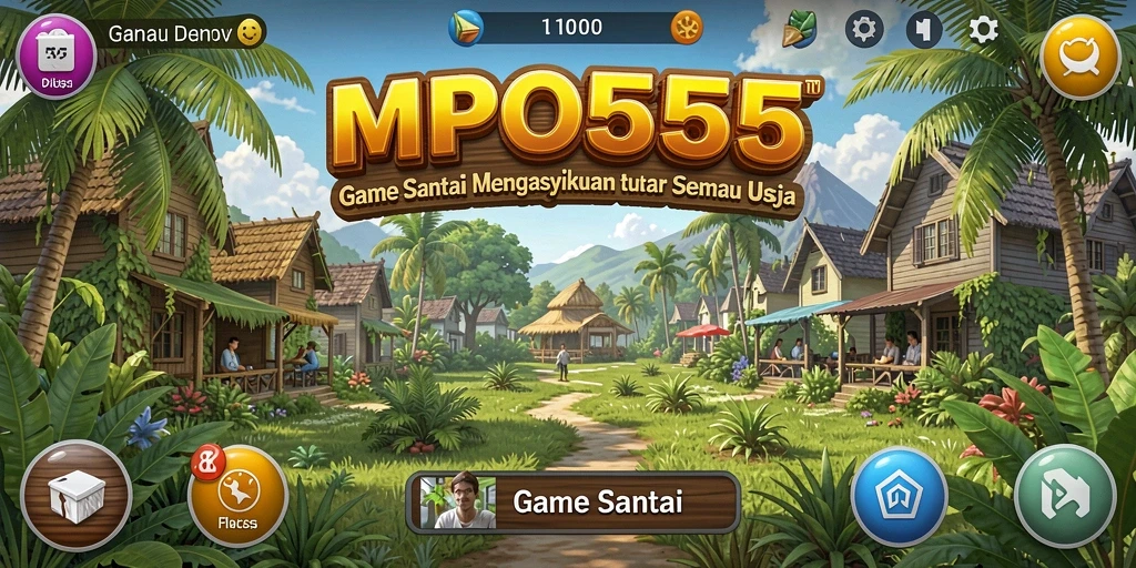 Tangkapan layar menunjukkan gameplay seru dan interaktif MPO555.