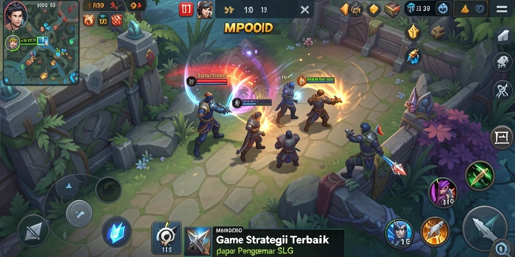 Tampilan gameplay MPOID yang menegangkan dan strategis.