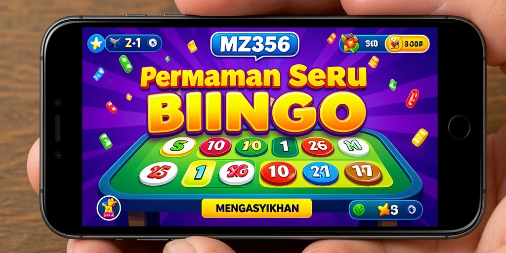 Tampilan gameplay menarik dari MZ356 dengan antarmuka Bingo yang memukau.