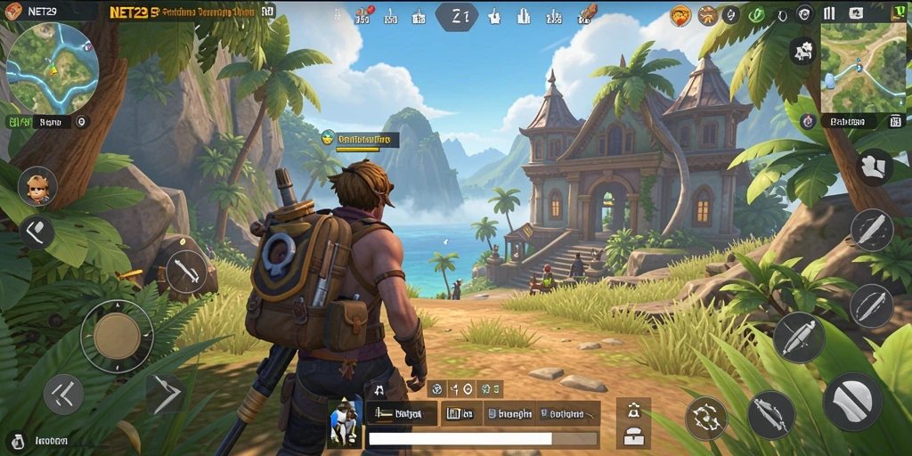 Gameplay NET29 menampilkan eksplorasi dunia terbuka yang luas dan interaktif.