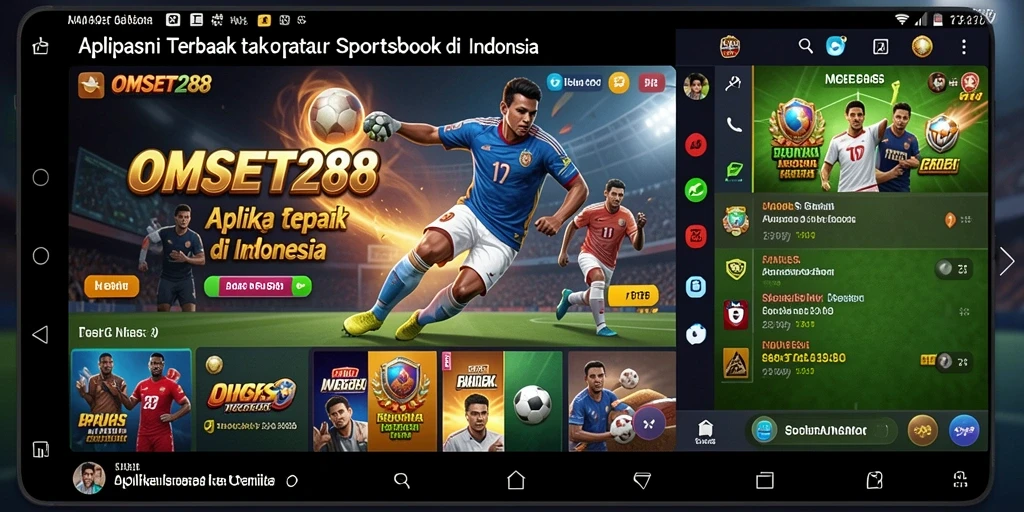 Screenshot utama OMSET288 menampilkan pengalaman taruhan olahraga yang seru.