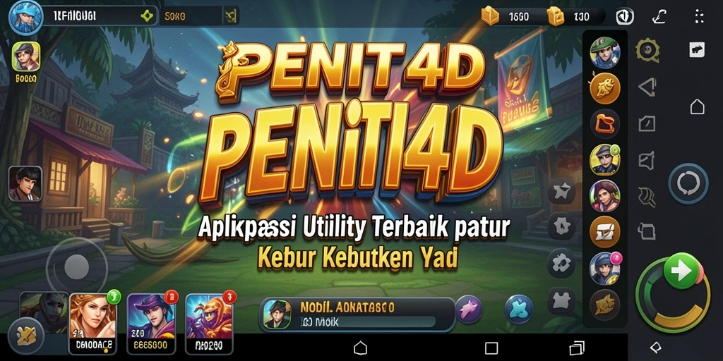Tampilan antarmuka utama PENITI4D yang user-friendly dan menarik.