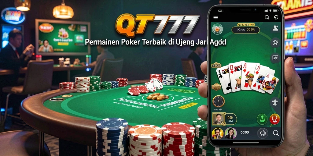 Tampilan gameplay Poker yang mendebarkan dan realistis.