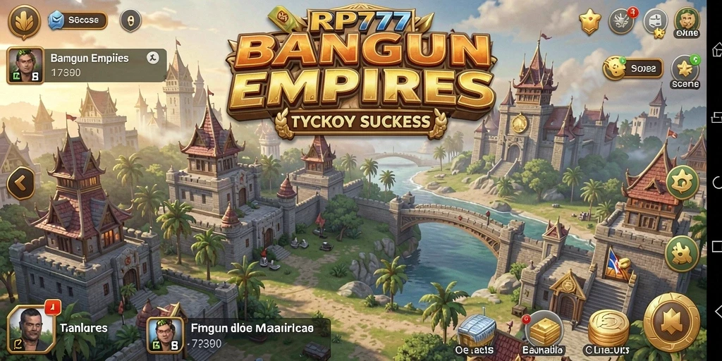 Screenshot gameplay RP777 menampilkan aksi membangun empire bisnis.