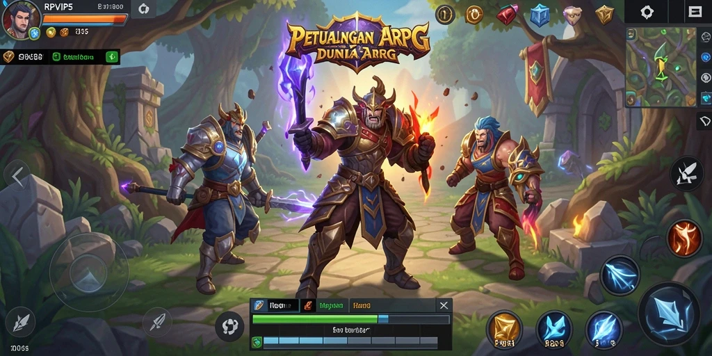 Tangkapan layar yang menunjukkan pertarungan yang intens dalam gameplay ARPG.
