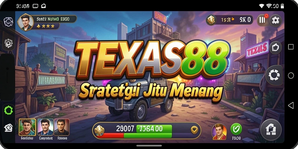 Tampilan gameplay menegangkan dan strategis dari TEXAS88.