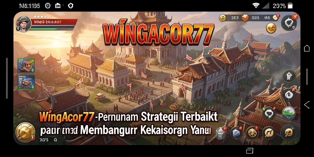 Tampilan gameplay strategi yang menegangkan di WINGACOR77.